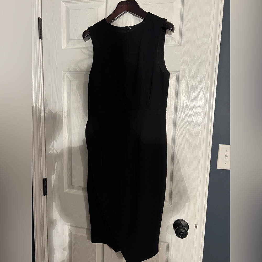 J. Crew Classic Black Midi Dress